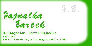 hajnalka bartek business card